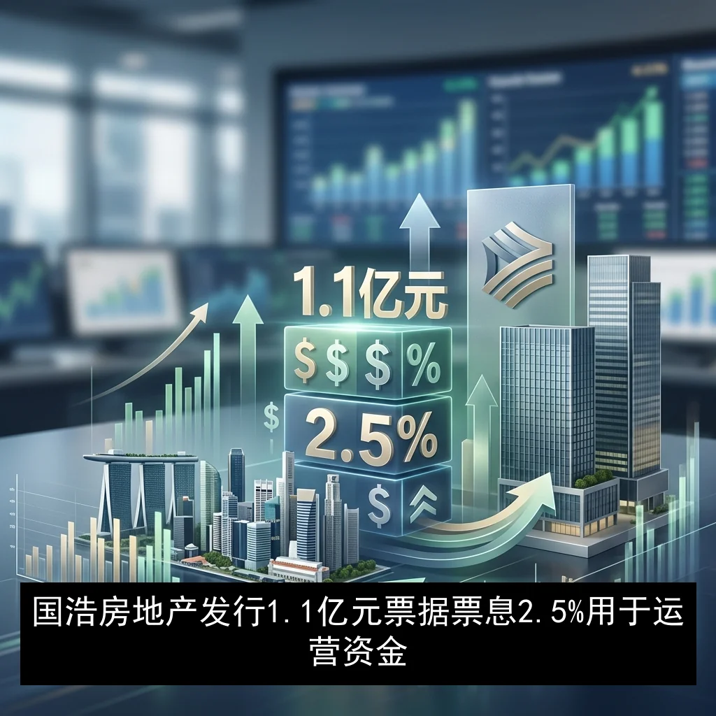 国浩房地产发行1.1亿元票据 票息2.5%用于运营资金