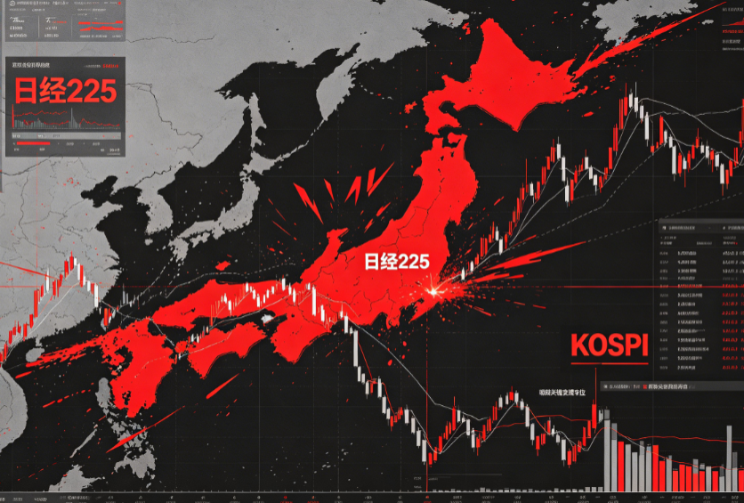 亚太股市震荡解析：日经与KOSPI双双承压